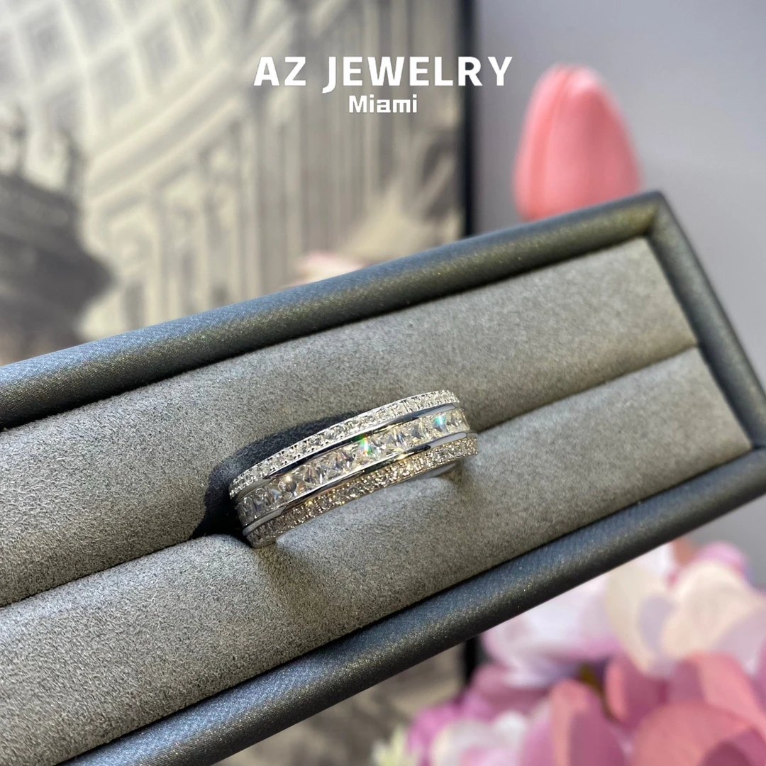 ANNA ZUCKERMAN 925银合成锆石戒指 桀骜经典百搭中性戒指R0052