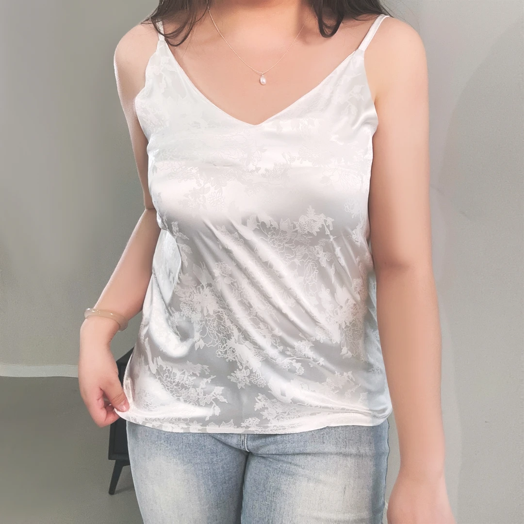 【岩心】大码女装300斤胖MM百搭吊带背心女士纯色内搭打底衫58820