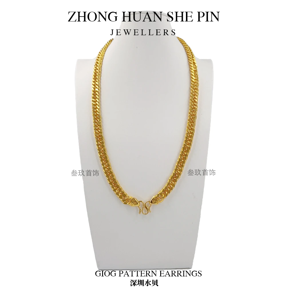 合金项链 男款老板项链马鞭链子手工首饰-03