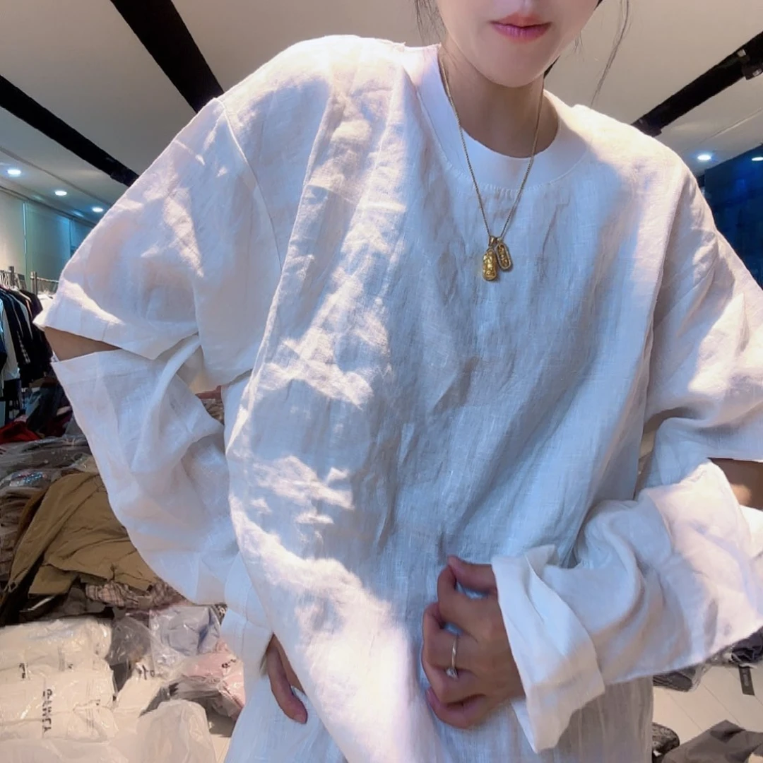亚麻白色上衣5467997976764