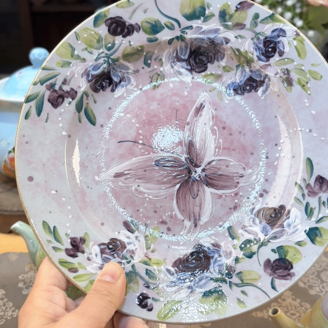 景德镇手绘高温釉下彩陶瓷茶具