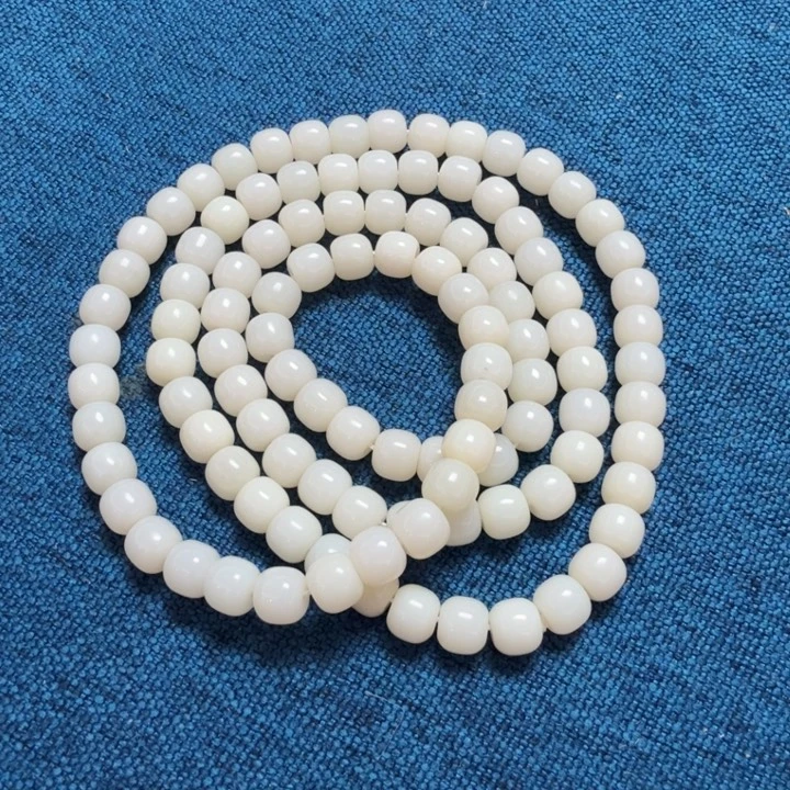 和田玉未镶嵌颈饰新疆和田玉米达料108无结构！