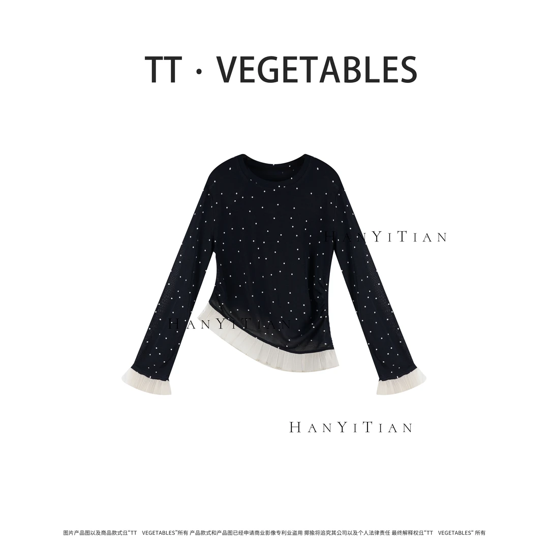TT・VEGETABLES【序白】时空   经典波点圆领T恤511325