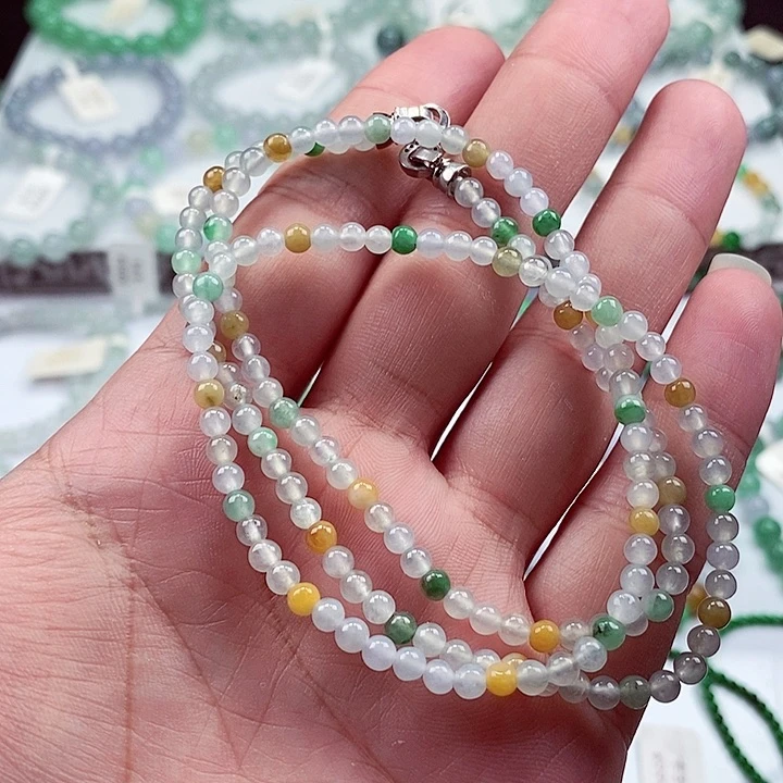 翡翠手链未镶嵌卡3.8