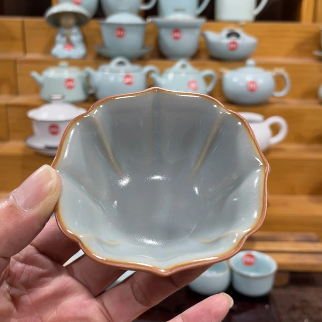 微瑕陶瓷茶壶茶杯家用