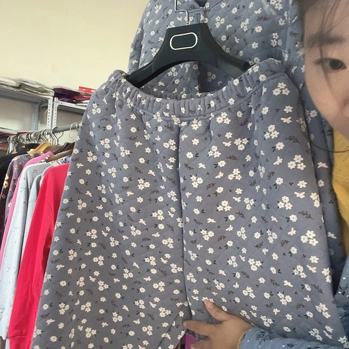 棉一套三层棉套装160斤裤子大一码