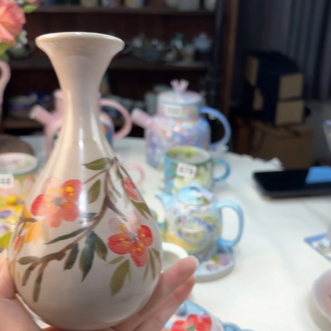景德镇手绘高温釉下彩陶瓷茶具