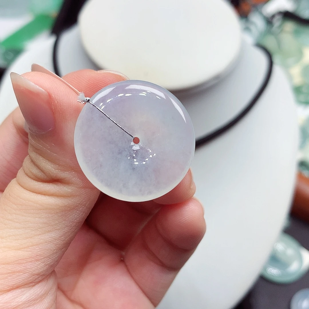 翡翠未镶嵌颈饰编号28，25.5/4.7