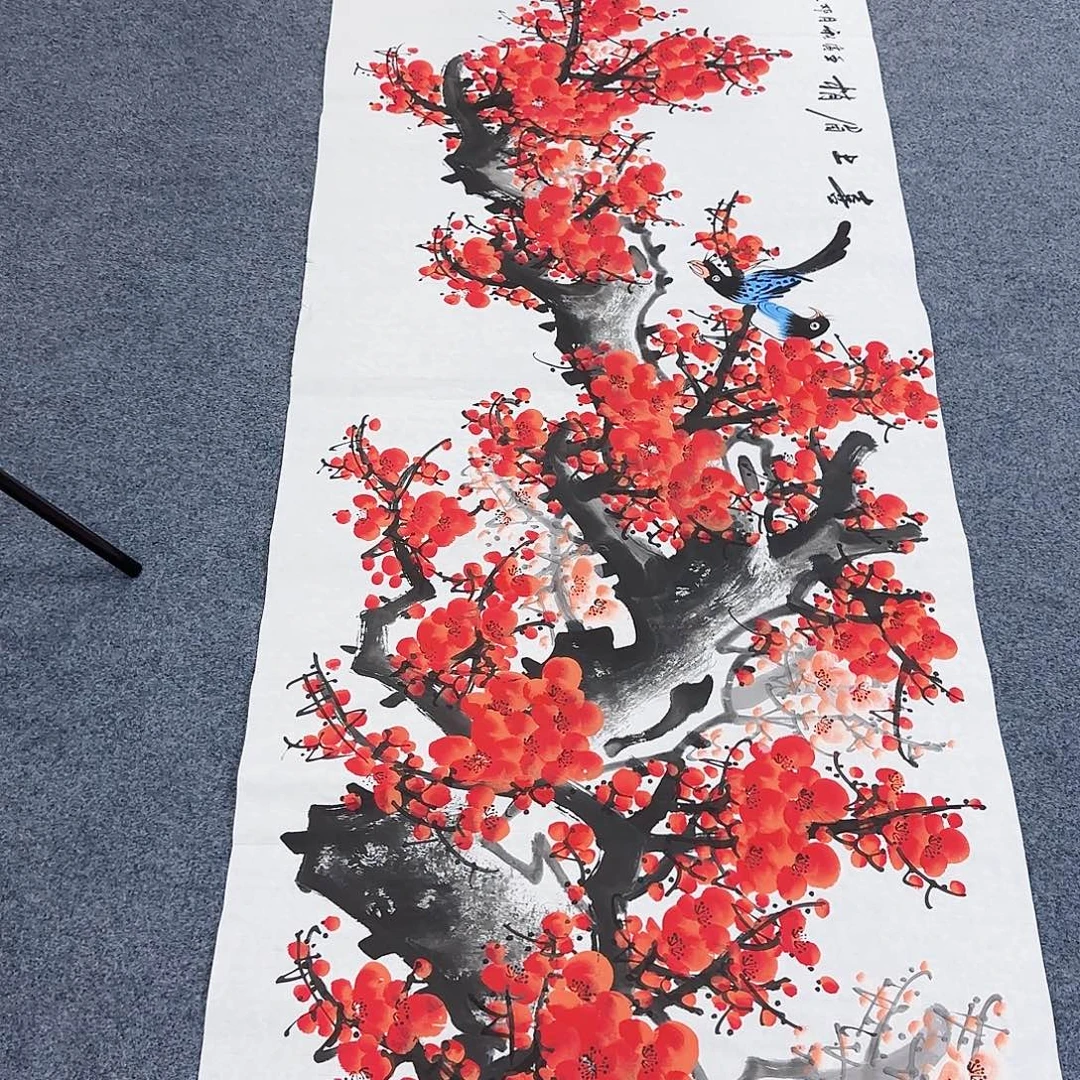 国画作品小姐姐放漏中