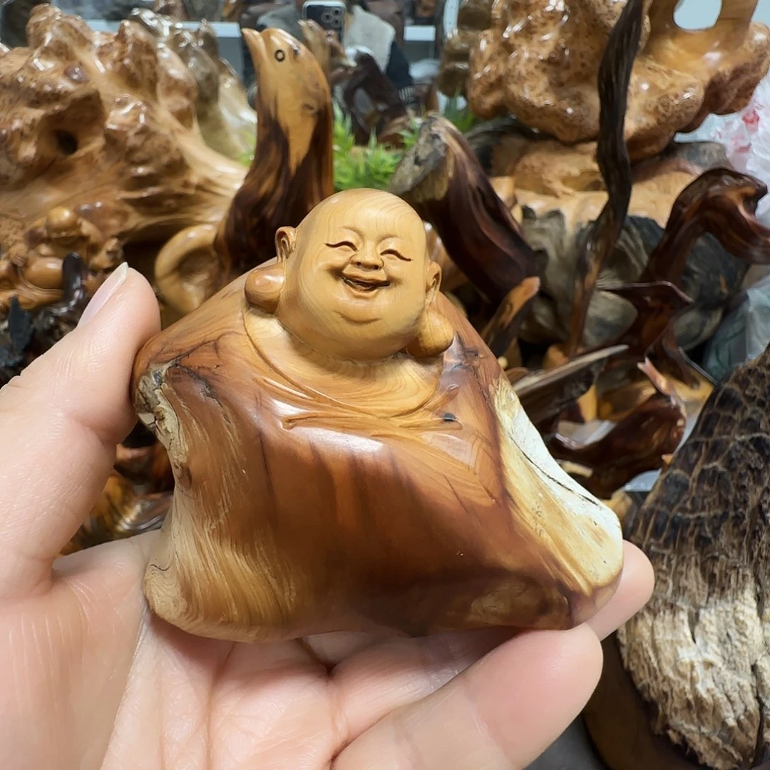 柏木（崖柏）崖柏陈化黑油闻香乐乐小摆件