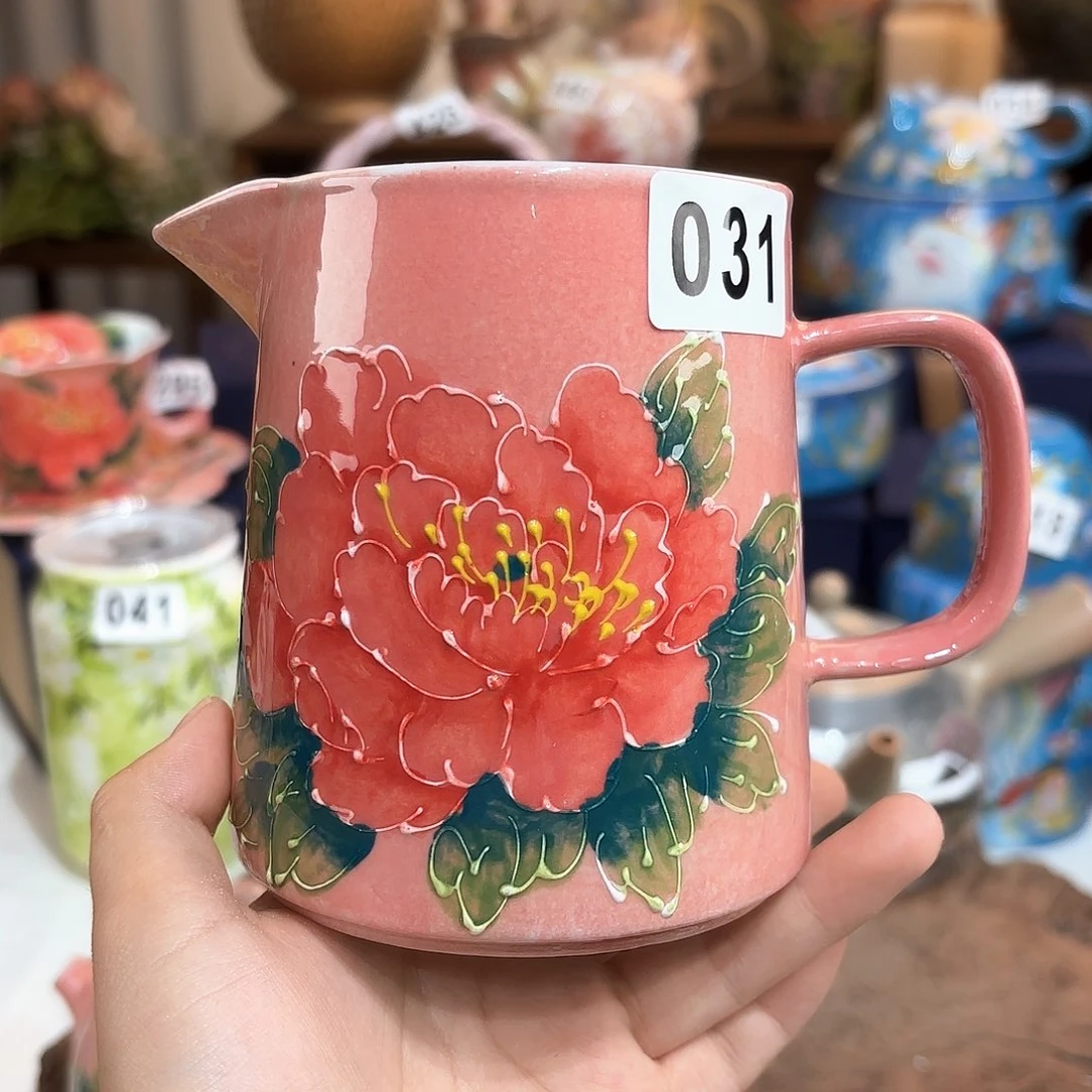 W****景德镇手绘高温釉下彩陶瓷茶具