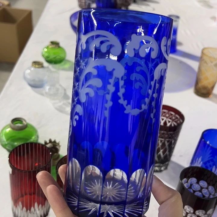 平底款水晶玻璃微瑕一个