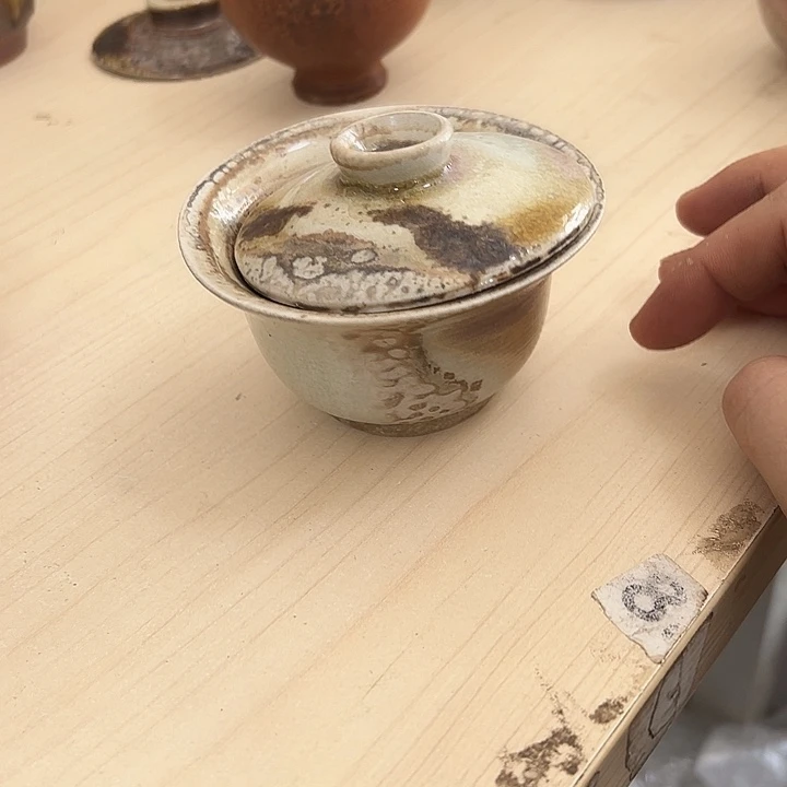 柴烧茶具陶瓷杯子