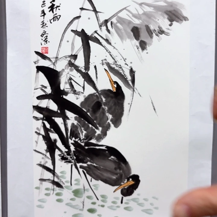 国画亲笔手绘放心去藏