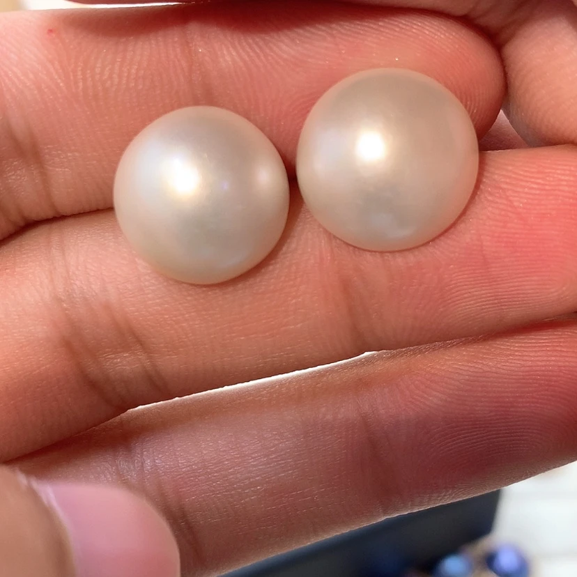【闪购商品】耳饰拼合珍珠（马贝珠）银S925镶嵌
