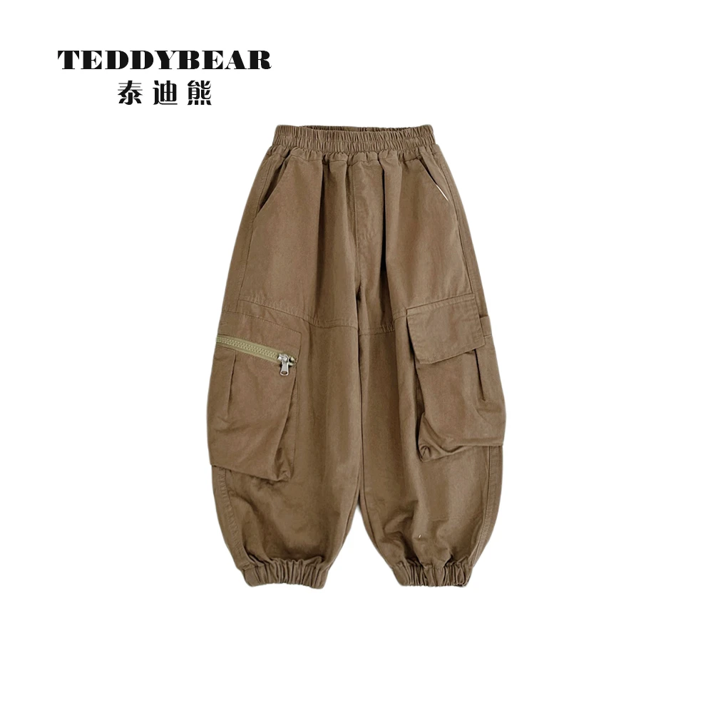 TeddyBear/泰迪熊男童裤子春秋儿童休闲2024新款秋装萌娃穿搭裤子