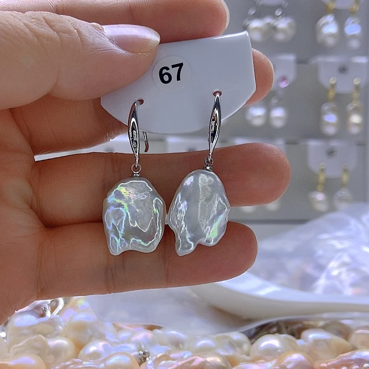 淡水珍珠颈饰银S925镶嵌67