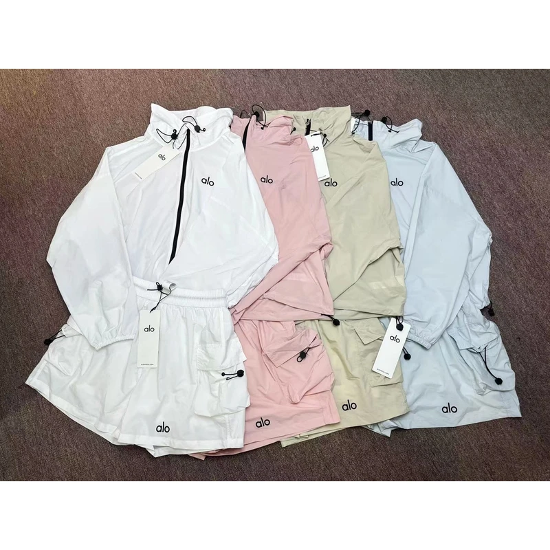 a1o女款假日UPF50＋防晒皮肤衣套装两件套外套洋气休闲户外高级KL