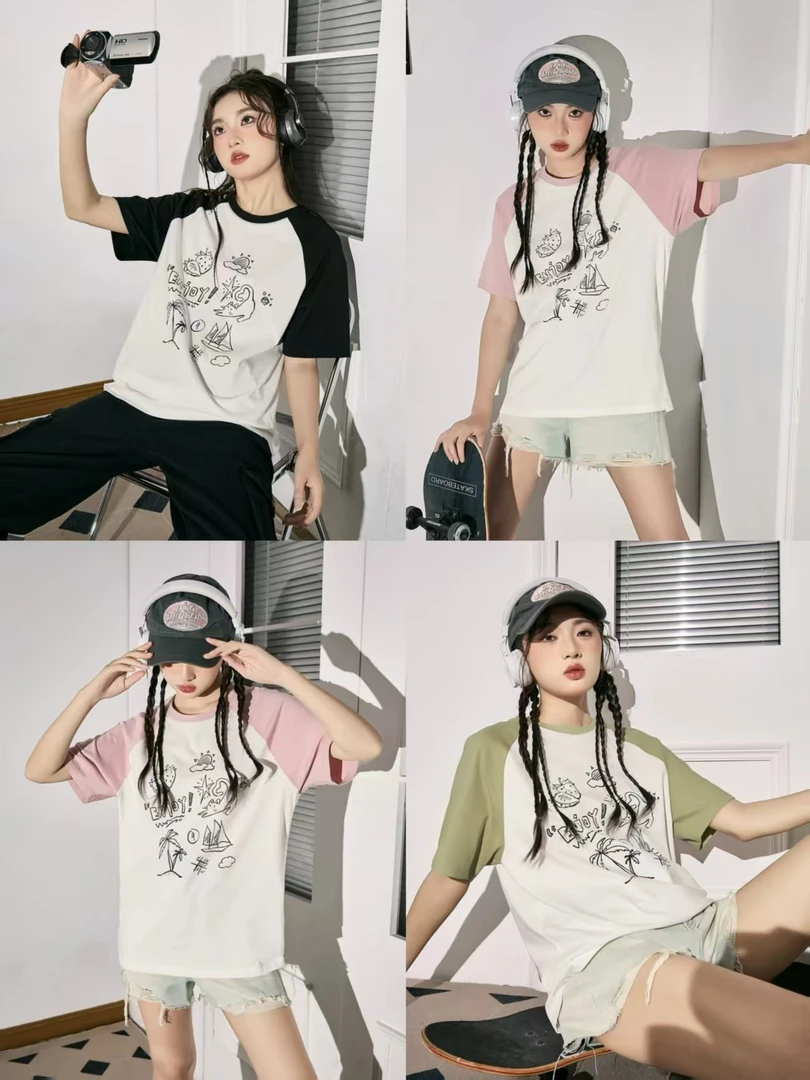 夏款5蕾蕾童装休闲套装卫衣卫裤组合