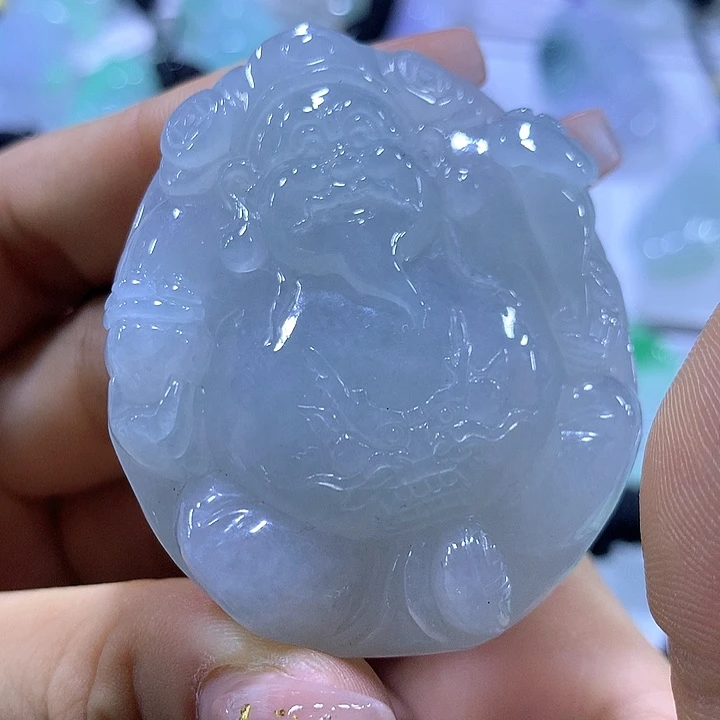 翡翠未镶嵌颈饰天然翡翠A货吊坠
