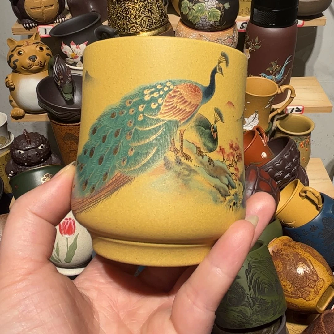 紫砂茶杯宜兴紫砂主人杯