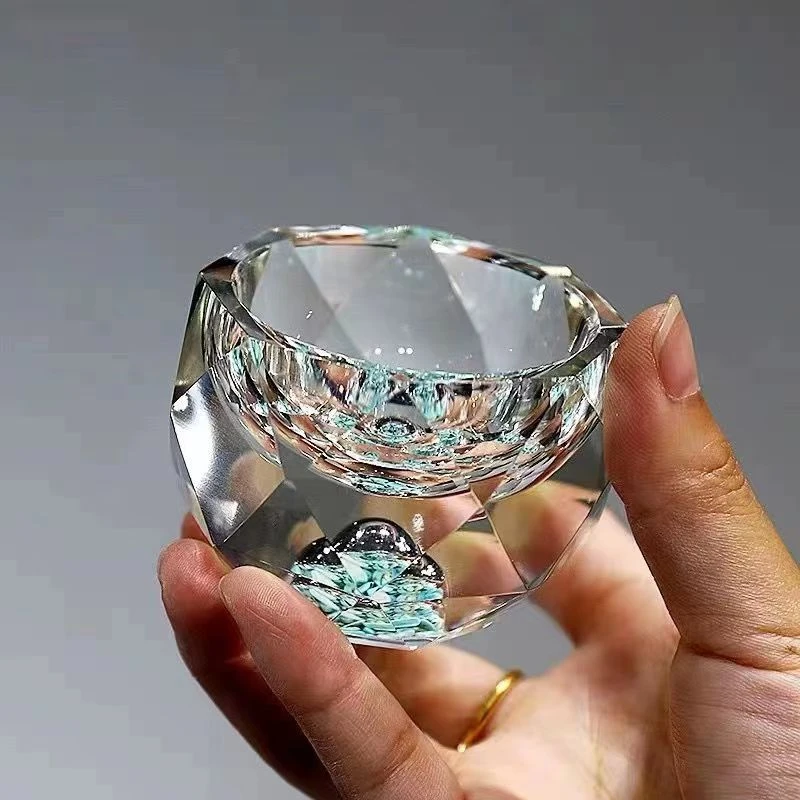 【双支装】新款绿松石玻璃茶杯创意水杯水晶茶杯高档主人杯