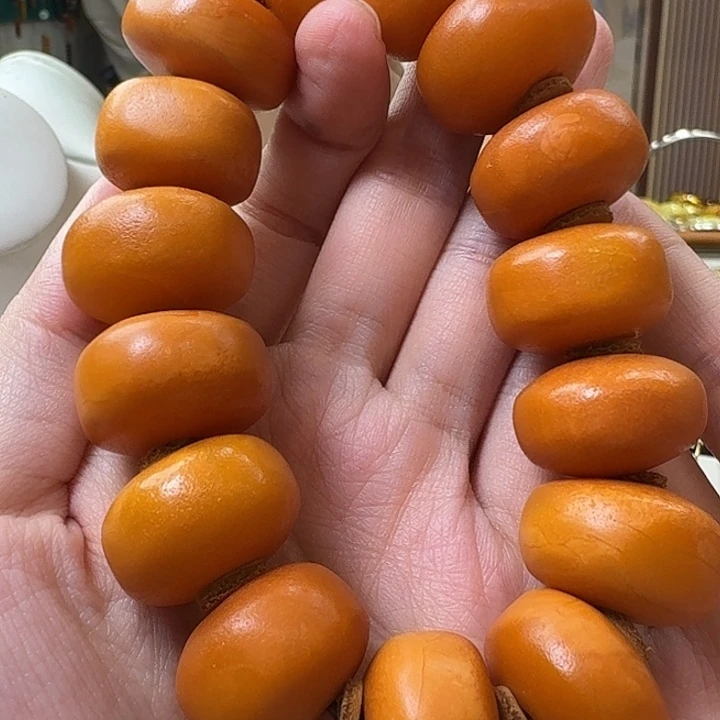 琥珀未镶嵌颈饰手串