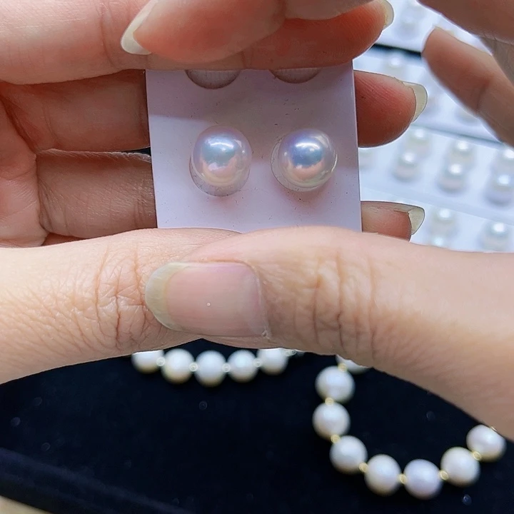 淡水珍珠胸饰银S925镶嵌Z*