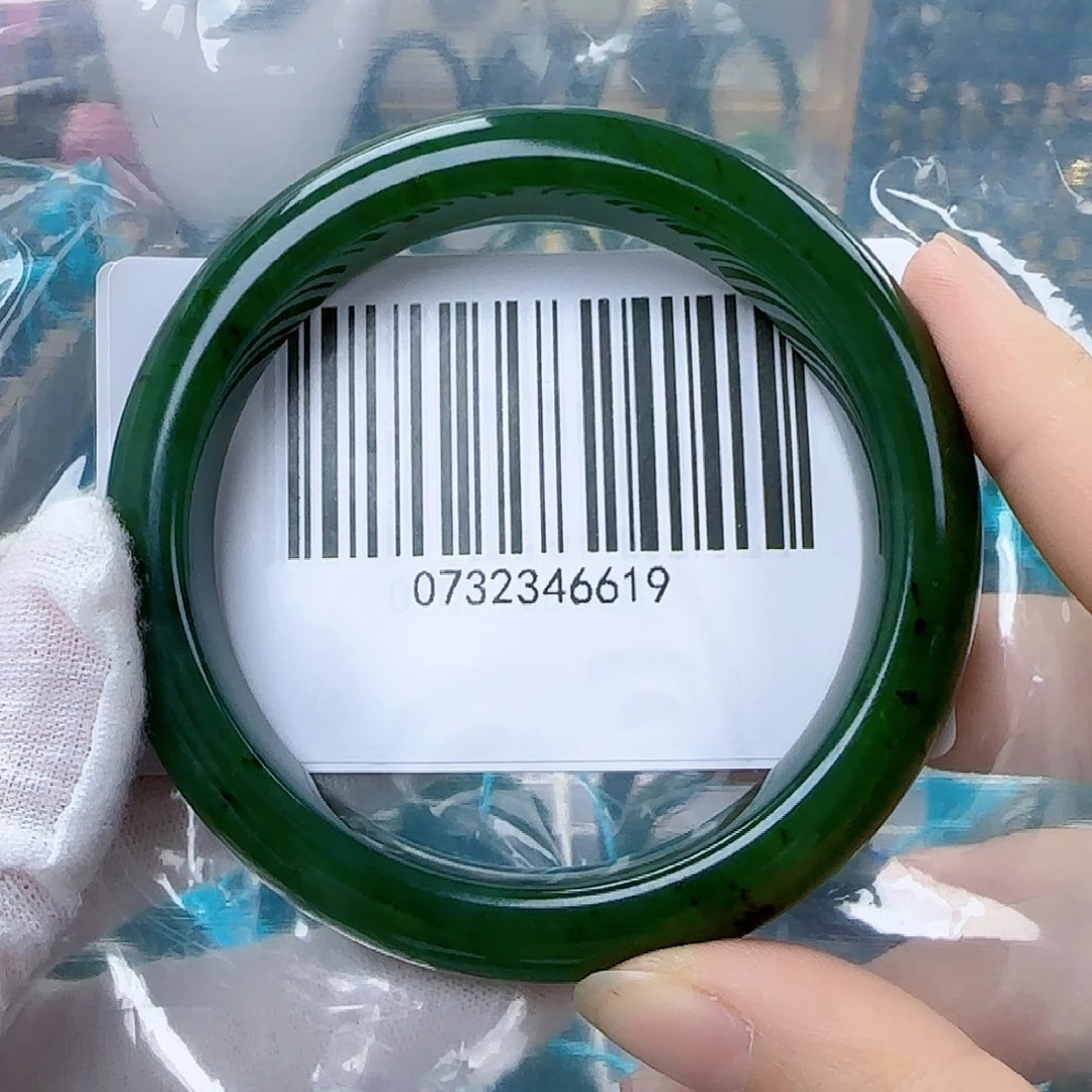 和田玉（碧玉）手镯未镶嵌6162