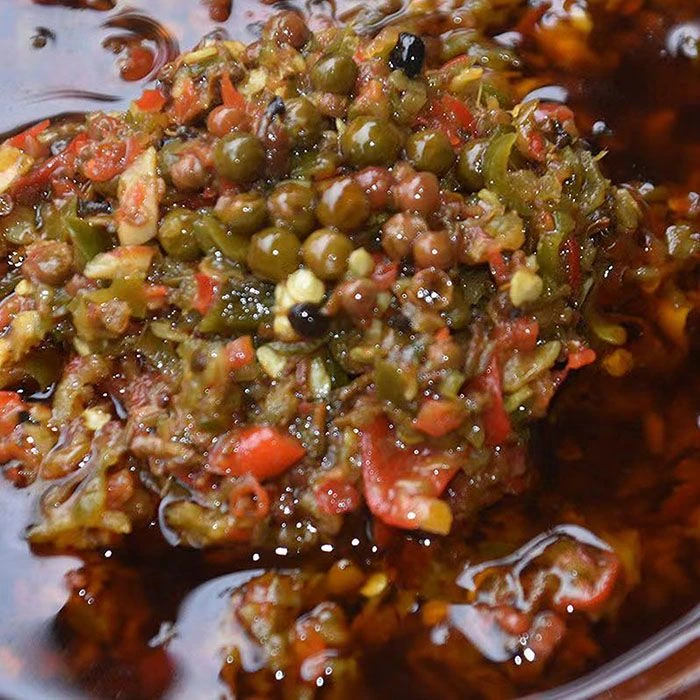 重庆开州香辣水豆鼓双椒酱霉豆腐山胡椒新鲜下饭菜开州山胡椒酱