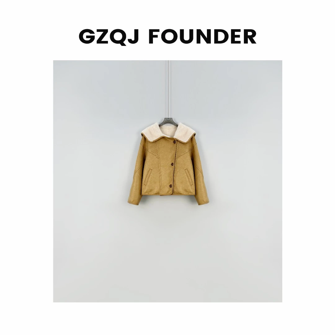 广州琴姐 【走心又真诚】小众设计新款时尚复古百搭气质外套 8265