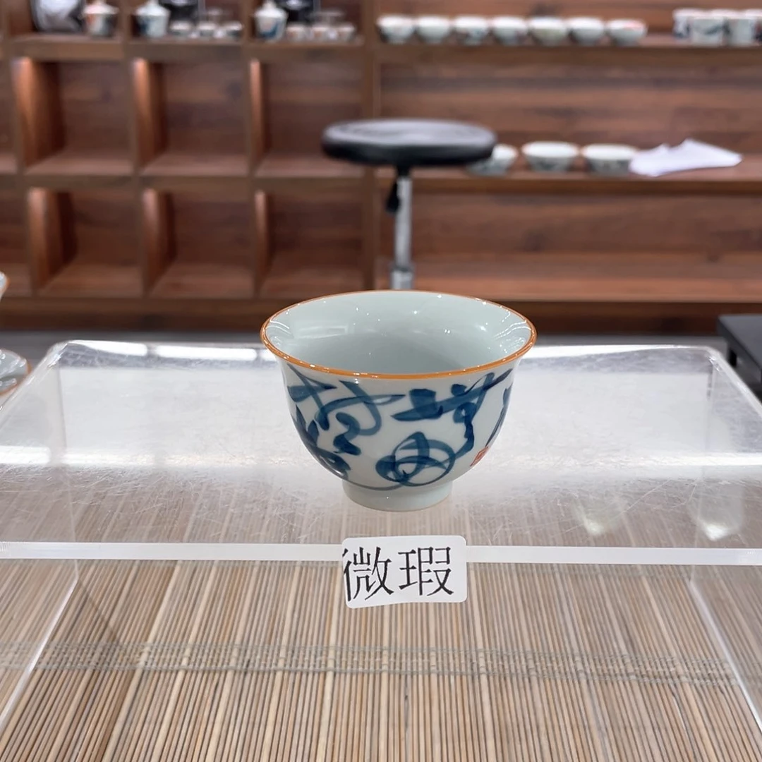 微瑕釉下彩纯手绘