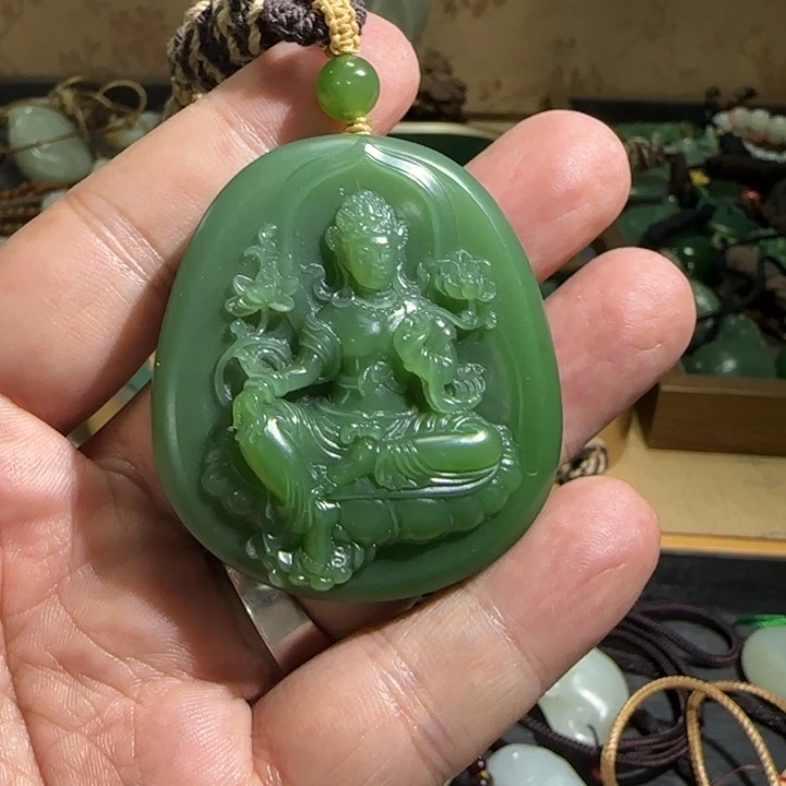和田玉（碧玉）未镶嵌挂件