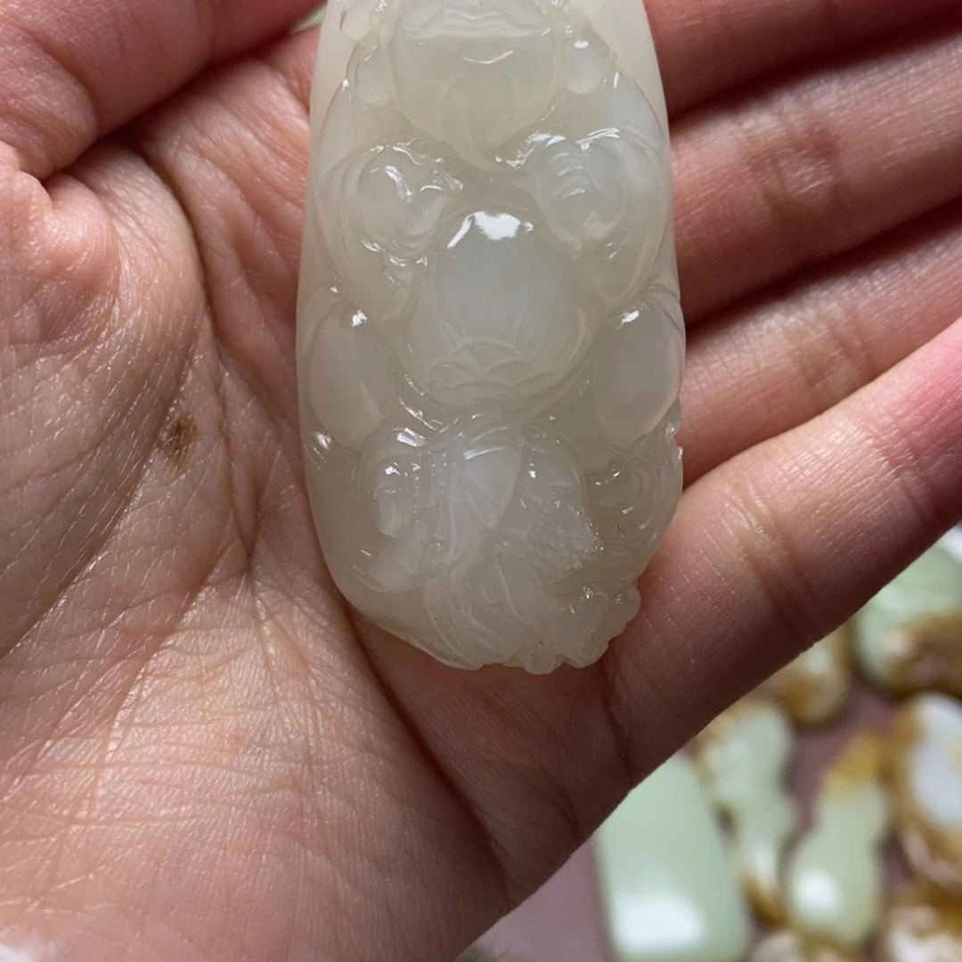 吊坠(不含链)未镶嵌和田玉（糖玉）香**袂