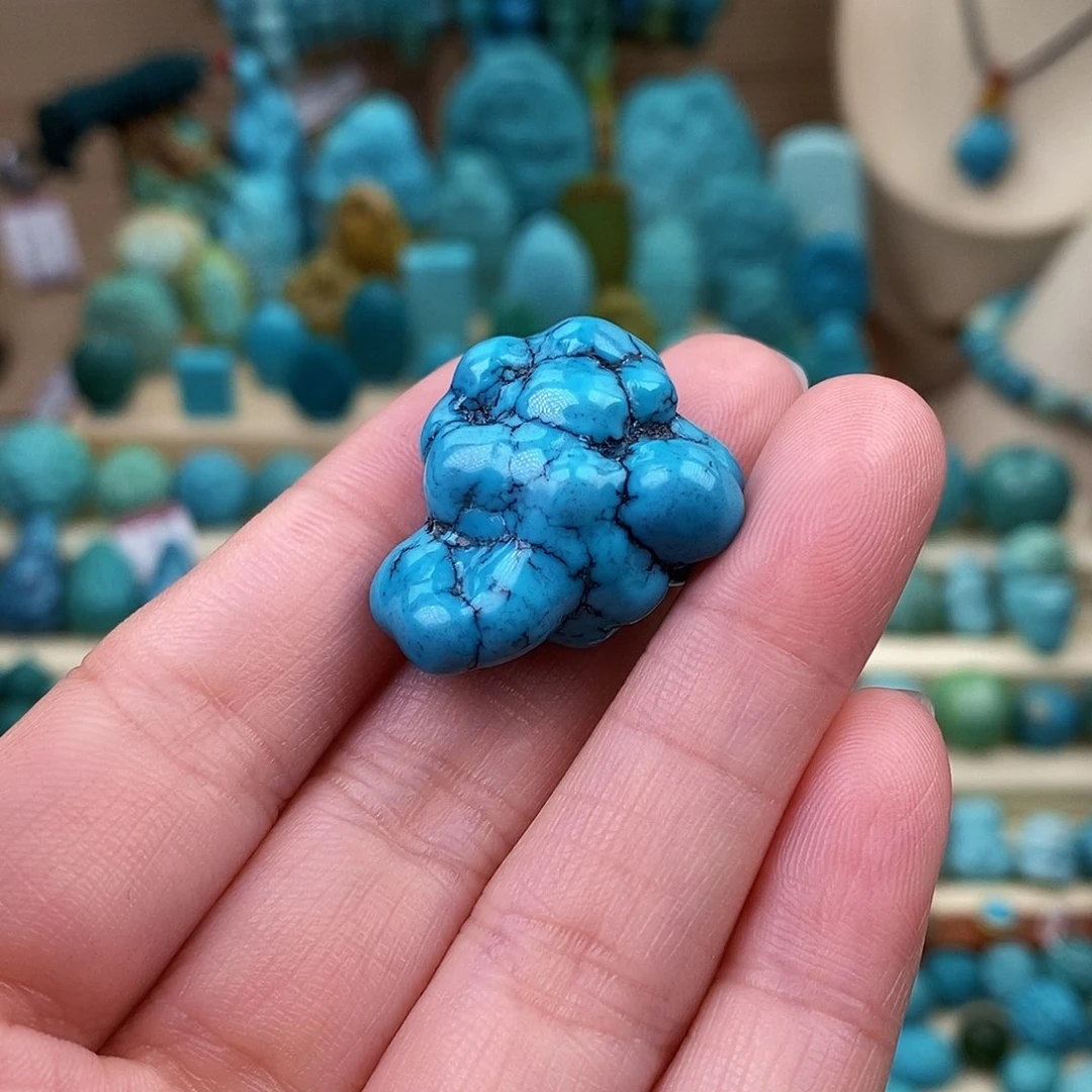 绿松石珠宝奇石未镶嵌?*이