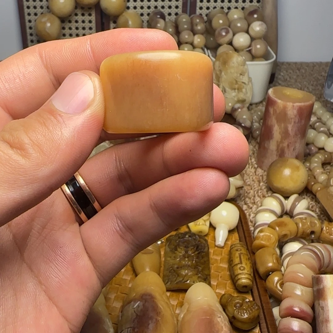 枣木驼骨手工扳指2.7尺寸