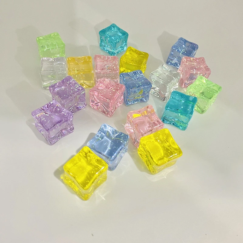 【夜光细闪冰块】双许愿对对碰手工diy饰品