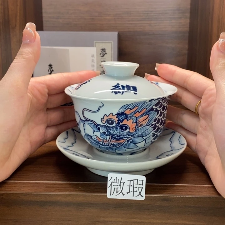 釉下老陶泥手工绘制