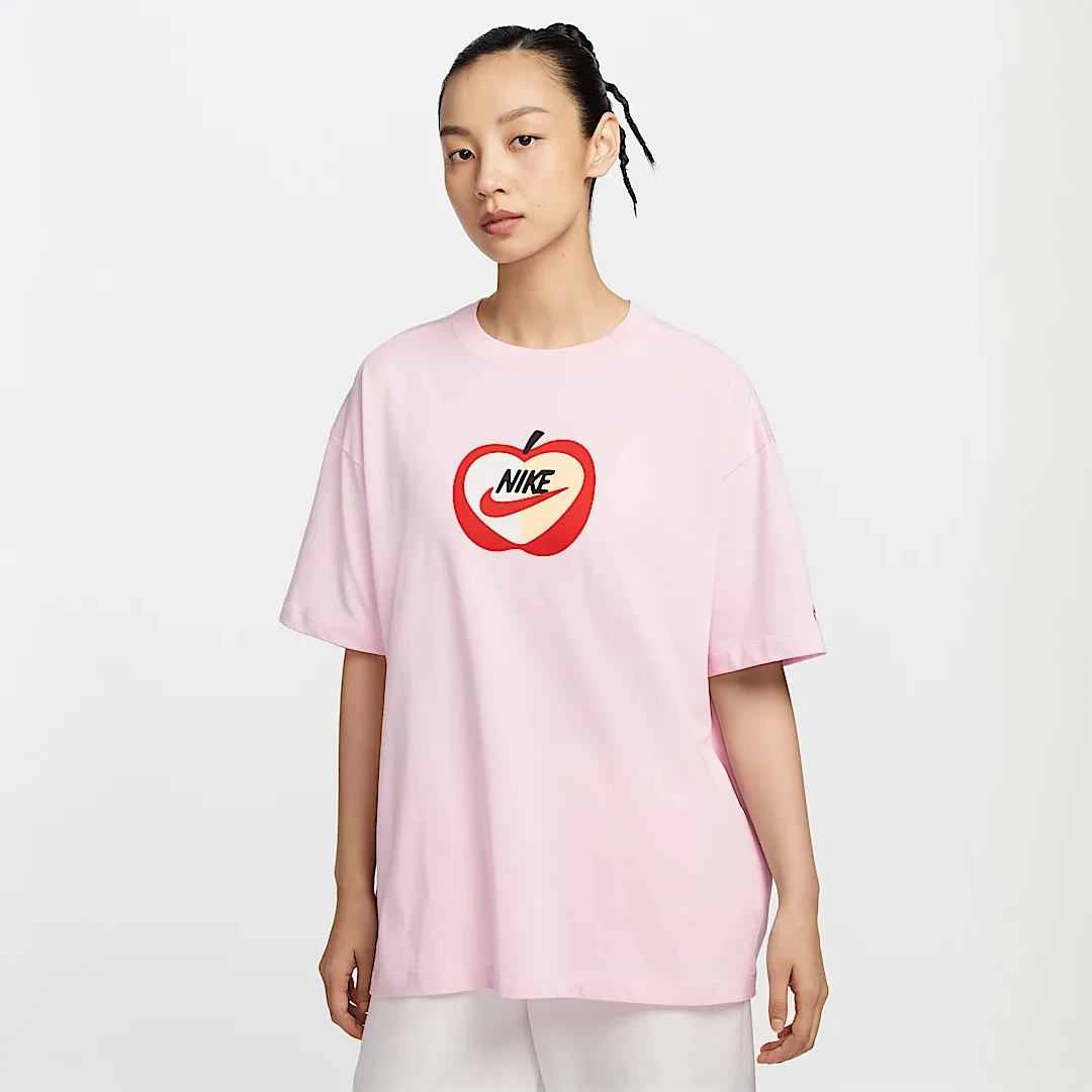 Nike 耐克Sportswear女子Oversize25春夏运动粉色短袖 IB5577-663