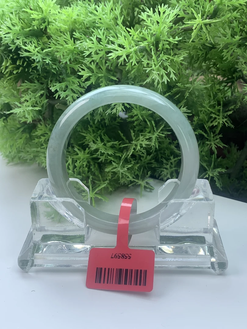 【刘思懿】天然缅甸A货翡翠手镯-N-6