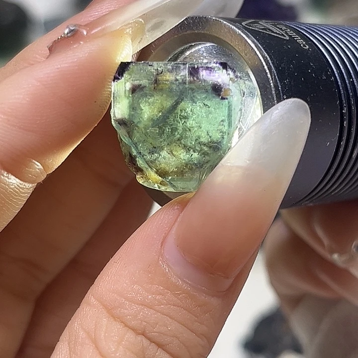 石材纳米比亚带框萤石