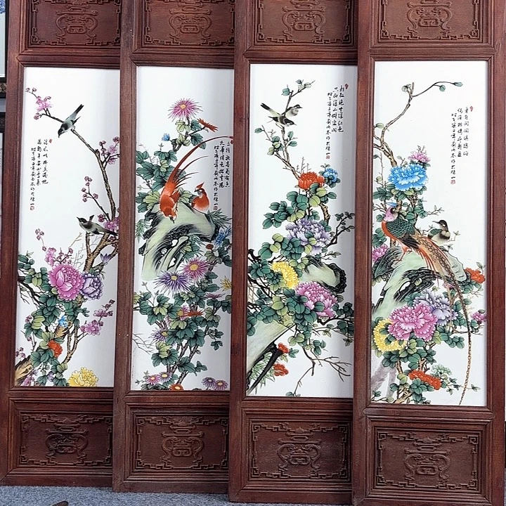 摆件景德镇瓷板画