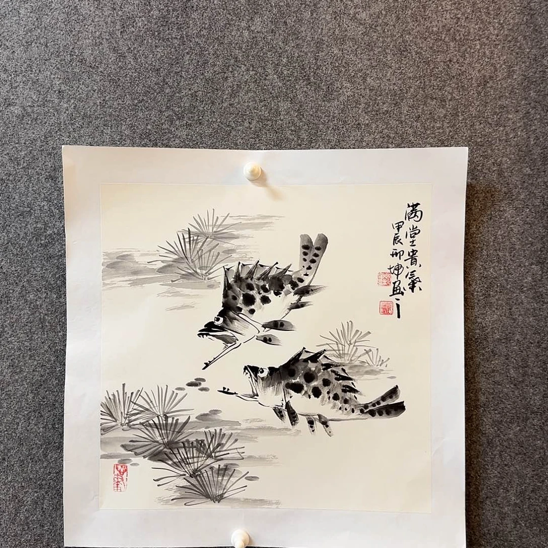 国画邢坤老师手绘作品