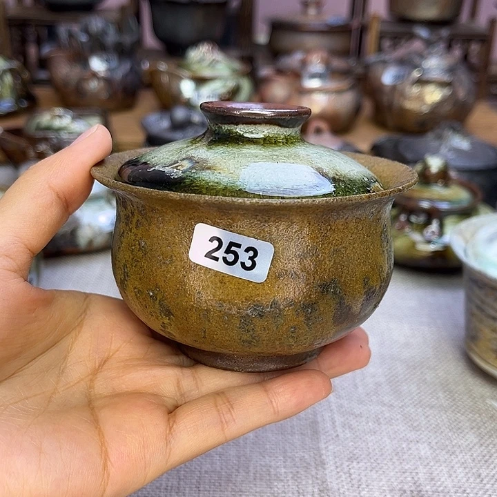裸柴烧陶瓷手工茶器