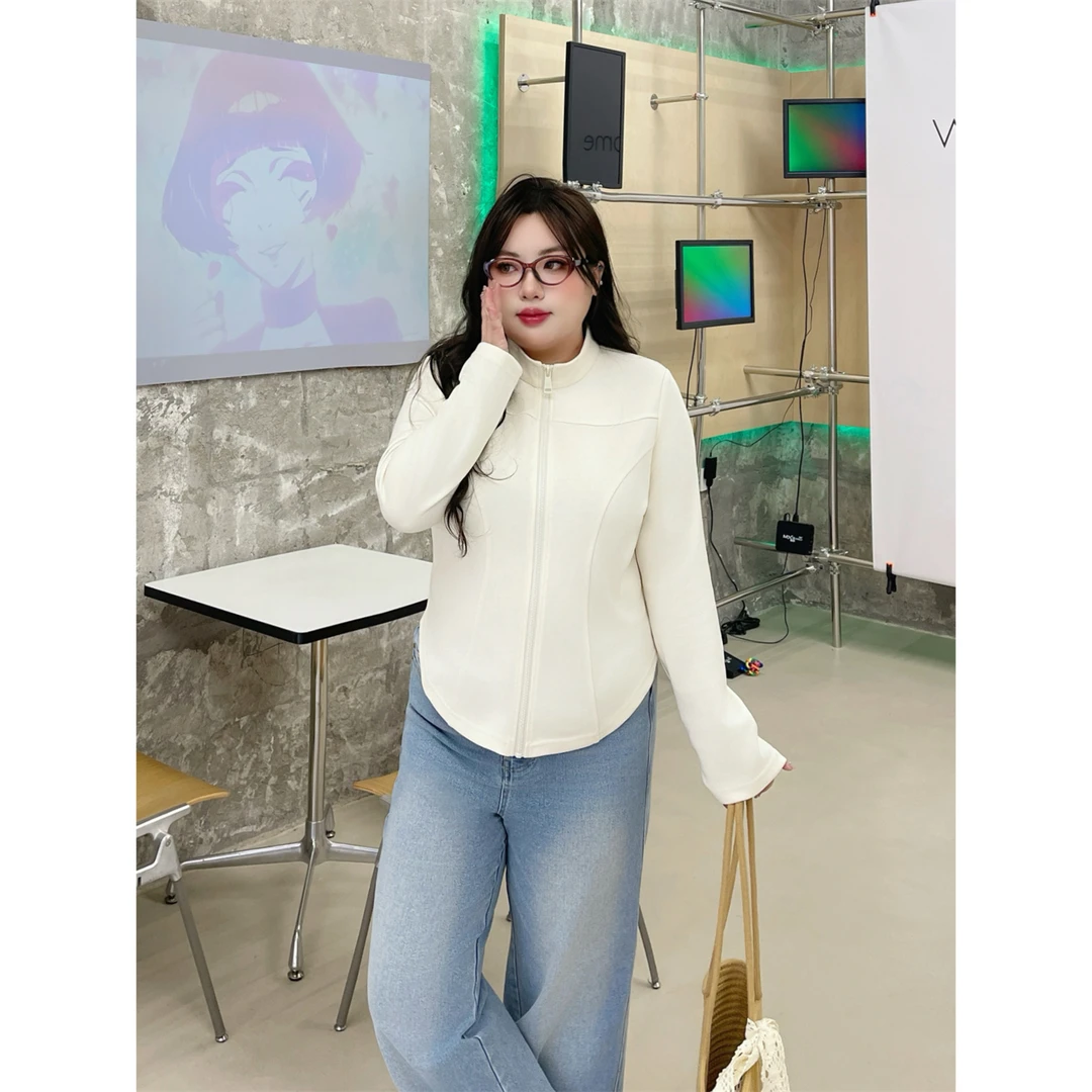 断码捡漏~圣克里斯 / 韩系修身款短外套14179花契大码200斤胖mm