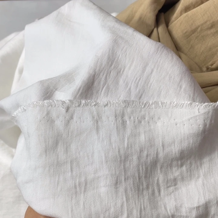 天丝（莱赛尔纤维）白色天丝亚麻2米