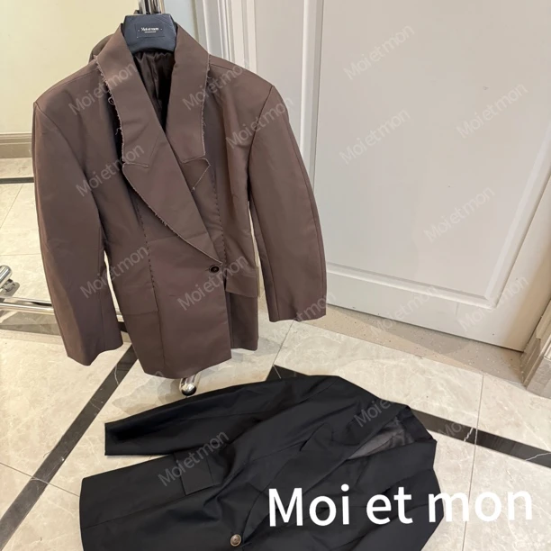 【Moi et mon】春季新款小众休闲时尚百搭西装外套气质经典西装外套