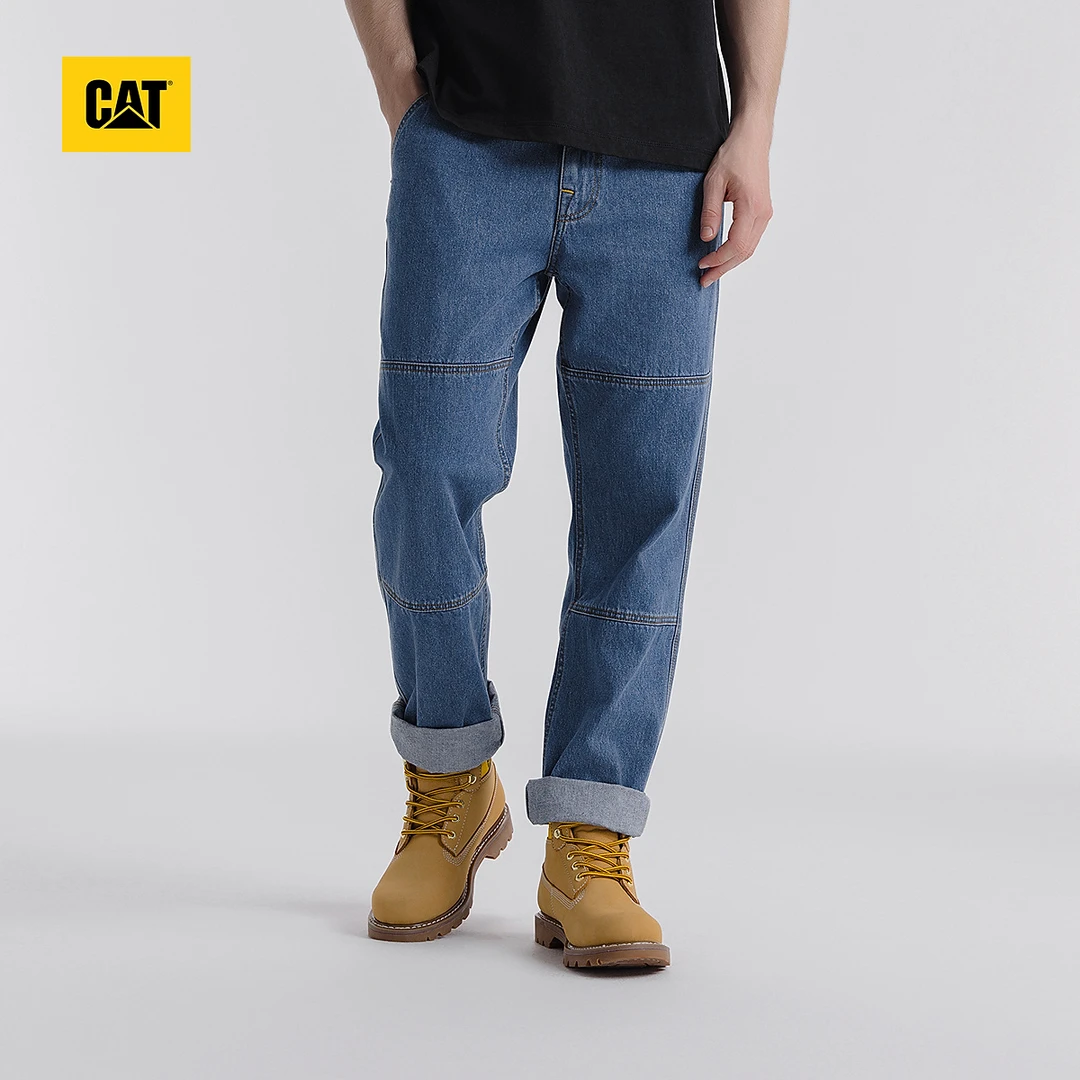 CAT卡特25春夏新品男士户外复古工装风直筒牛仔长裤CO1JEW13201