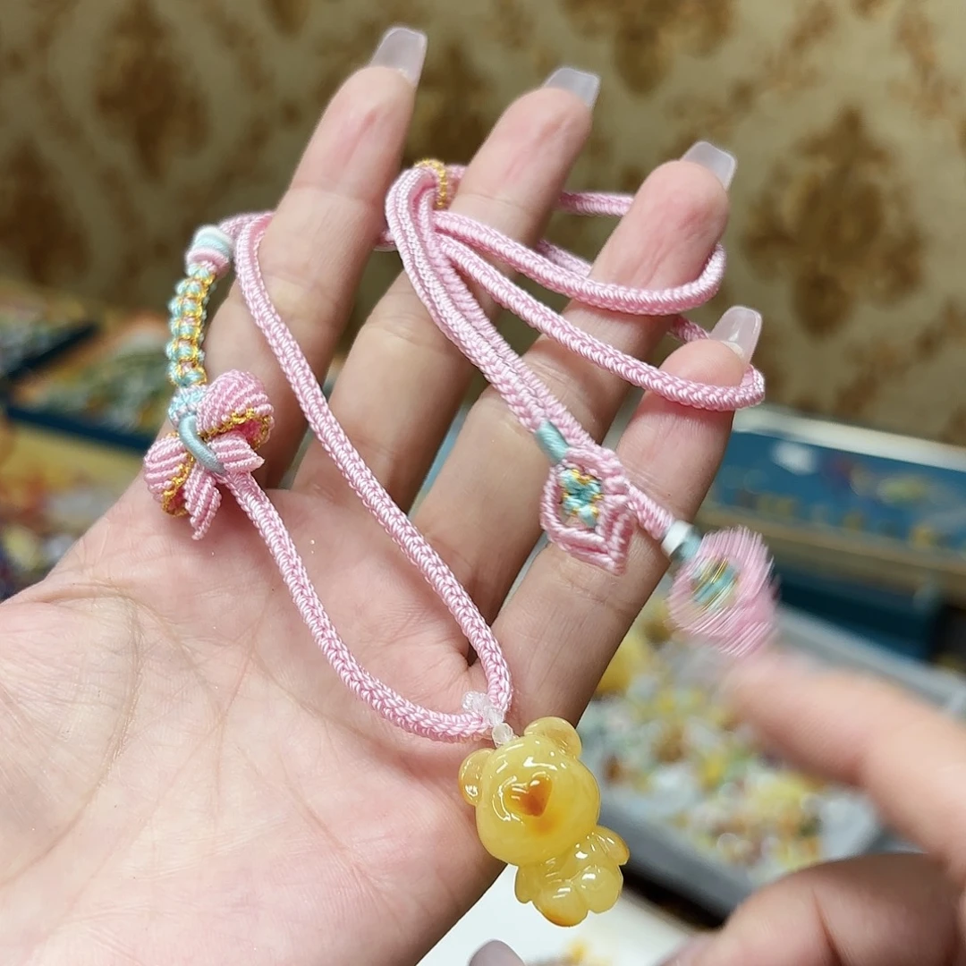 琥珀未镶嵌手链琥珀
