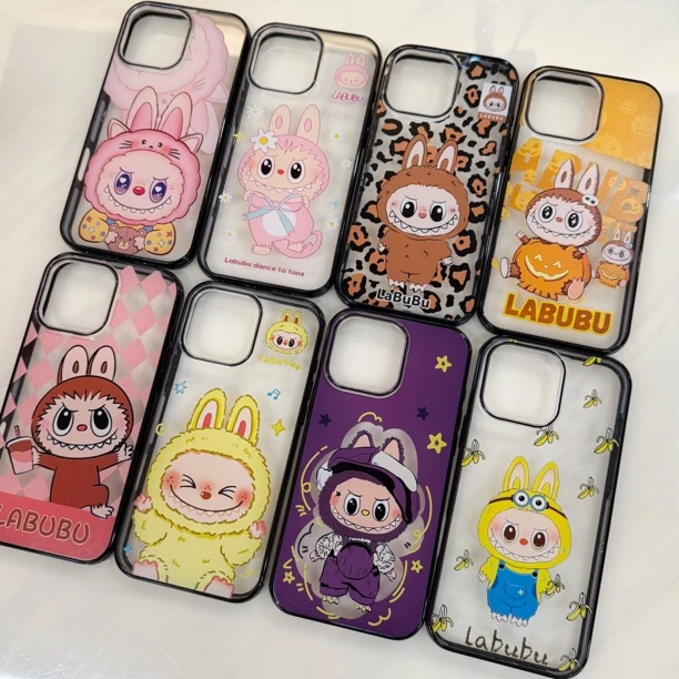 【超薄亚克力】ins啦咘咘系列苹果iPhone16/13手机壳硬背软边